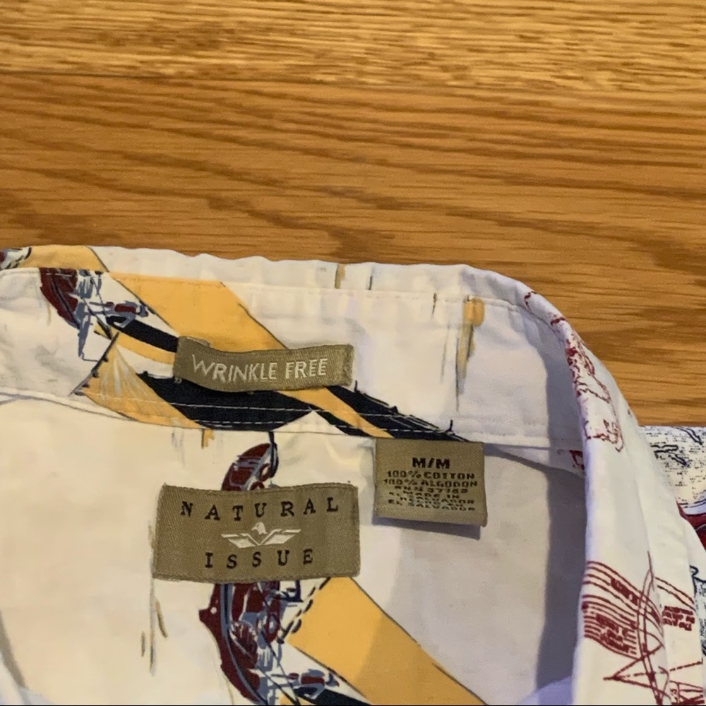 vtg nautical sailboat button down shirt ⛵️ m - Picture 6 of 9